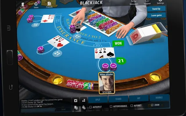 Blackjack android App screenshot 2